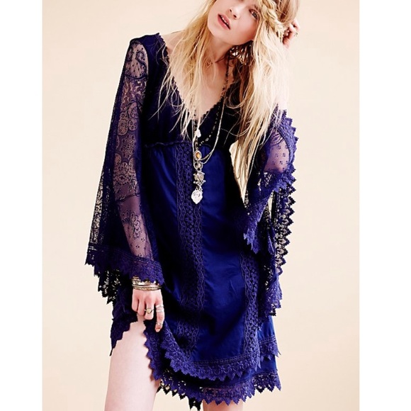 nightingales dress with lace detail